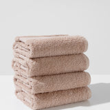 Set of cotton towels in a basket - (4 PCS, 30 x 50 cm)