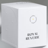 Scented soy wax candle with wooden wick "Royal Reverie", 210 g