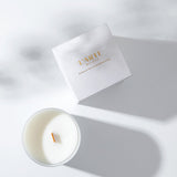Scented soy wax candle with a wooden wick "Sweet Winter", 210 g