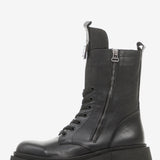 Women's heeled boots with insulation