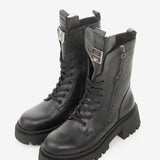 Women's heeled boots with insulation