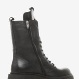 Women's heeled boots with insulation