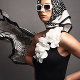 Women's scarf, 100% silk