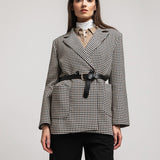Women's jacket with belt