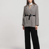 Women's jacket with belt