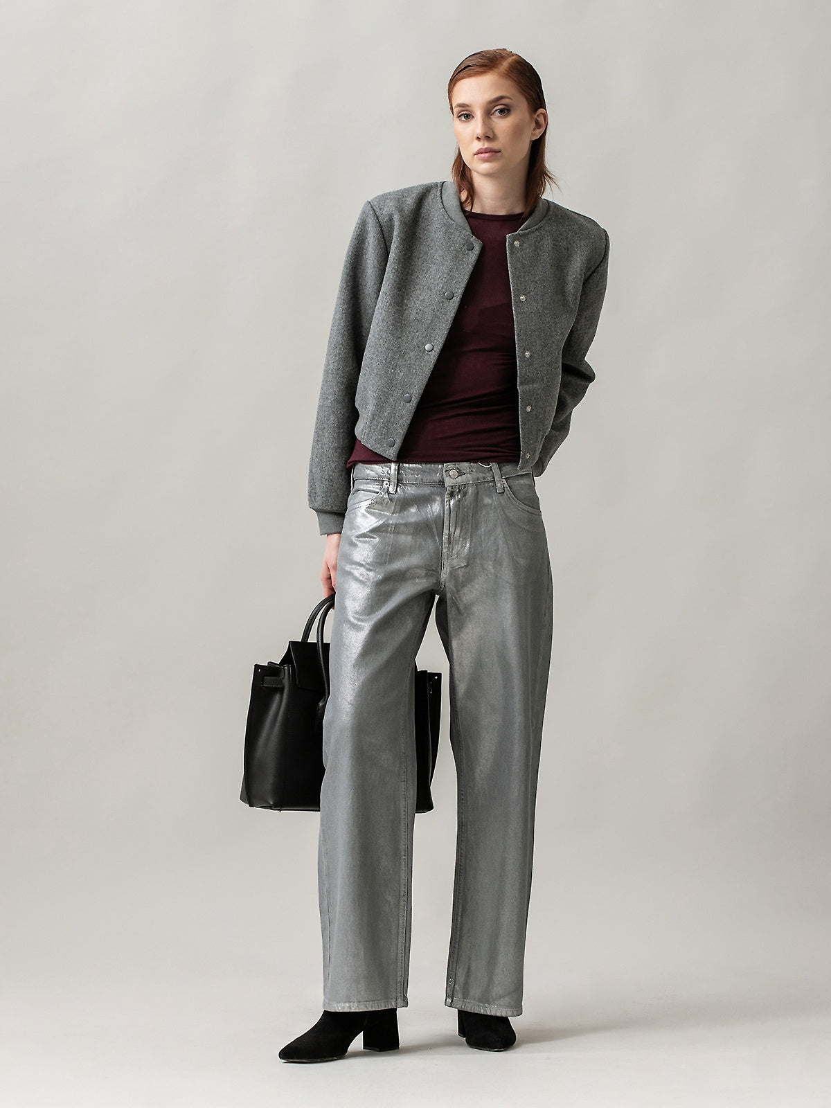 Women's blouse with cashmere