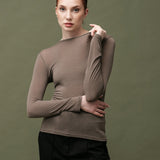 Women's blouse with cashmere