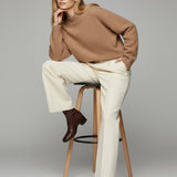 Women's jumper with baby alpaca wool