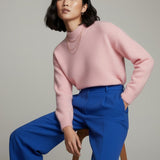 Women's jumper with baby alpaca wool