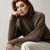 Women's jumper with baby alpaca wool