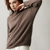 Women's jumper with baby alpaca wool