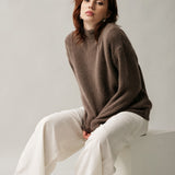 Women's jumper with baby alpaca wool