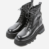 Women's leather boots with insulation
