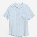 Men's short-sleeved linen shirt