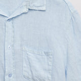Men's short-sleeved linen shirt