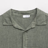 Men's short-sleeved linen shirt