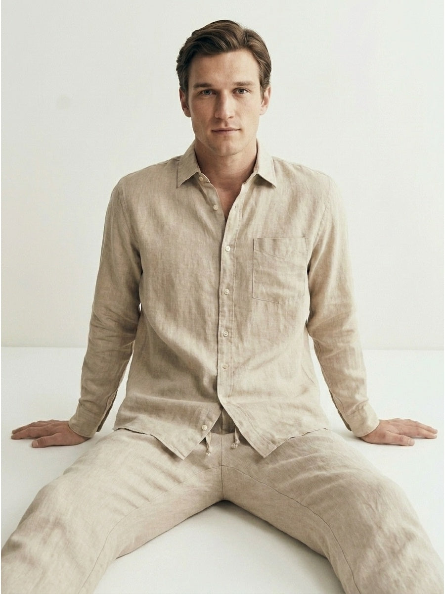 Men's linen trousers