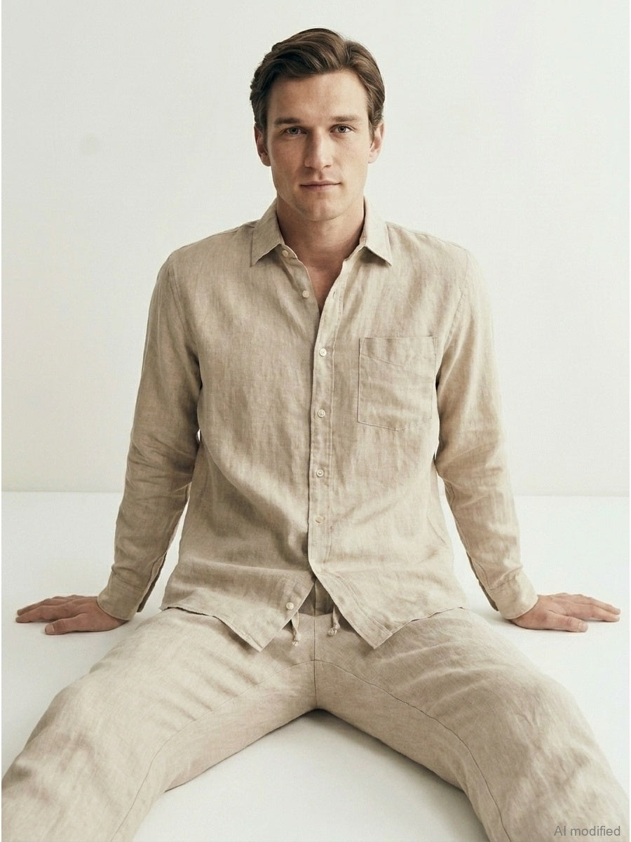 Men's linen trousers