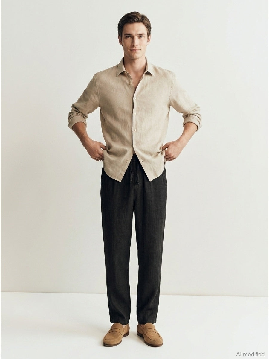 Men's linen trousers