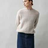 Women's jumper with Baby mohair and alpaca wool