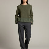 Women's jumper with baby alpaca wool