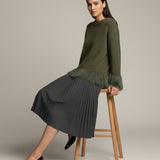 Women's jumper with baby alpaca wool