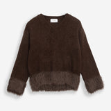 Women's jumper with baby alpaca wool