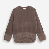 Women's jumper with baby alpaca wool