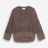 Women's jumper with baby alpaca wool