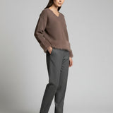 Women's jumper with baby alpaca wool