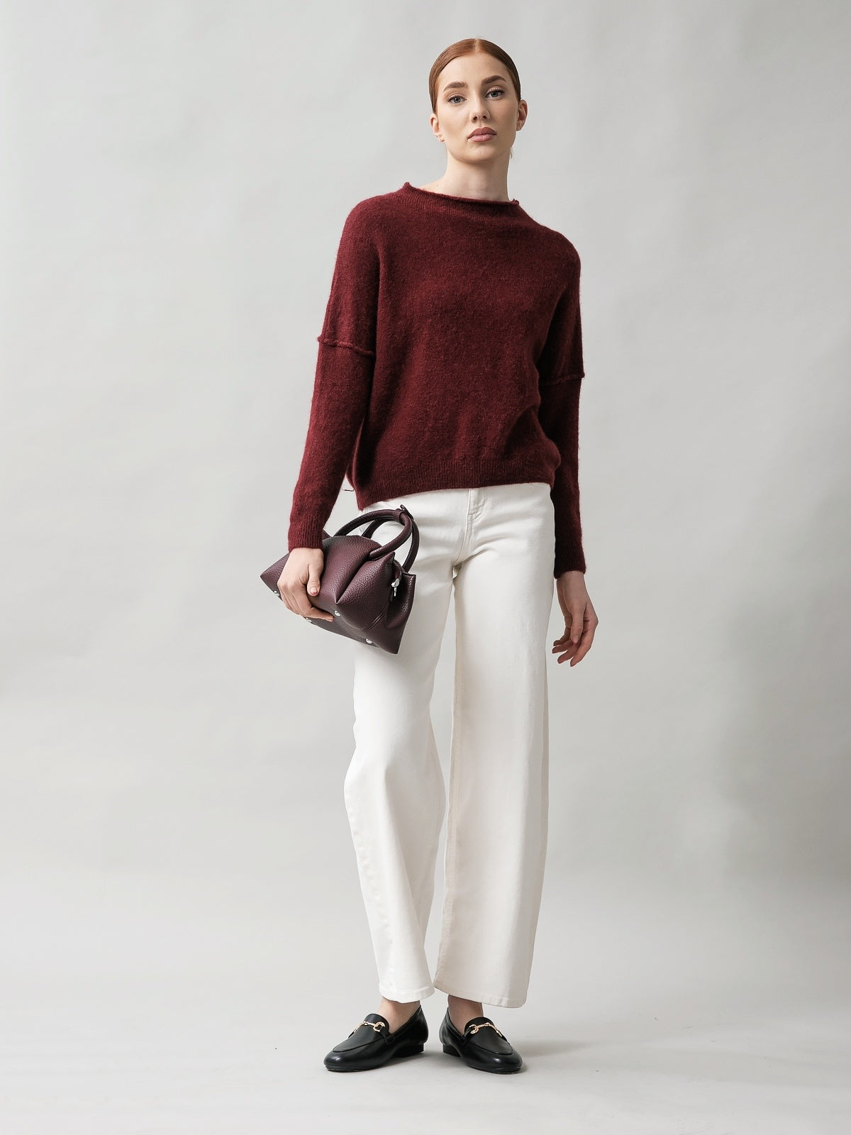 Women's jumper with Baby alpaca wool