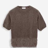 Women's sweater with mohair wool