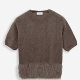Women's sweater with mohair wool