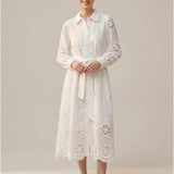 Women's dress with silk