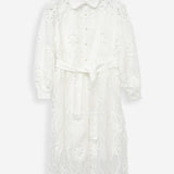 Women's dress with silk