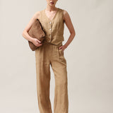 Women's linen waistcoat