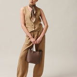Women's linen waistcoat