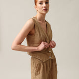 Women's linen waistcoat