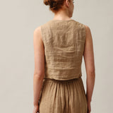 Women's linen waistcoat