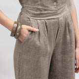 Women's vest and trousers, Capsule Collection, 100% linen