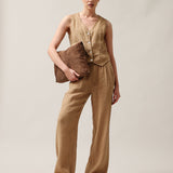 Women's linen trousers