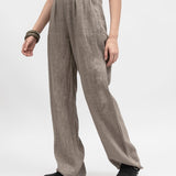 Women's linen trousers