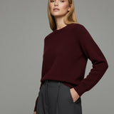 Women's jumper with baby alpaca wool