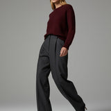 Women's jumper with baby alpaca wool