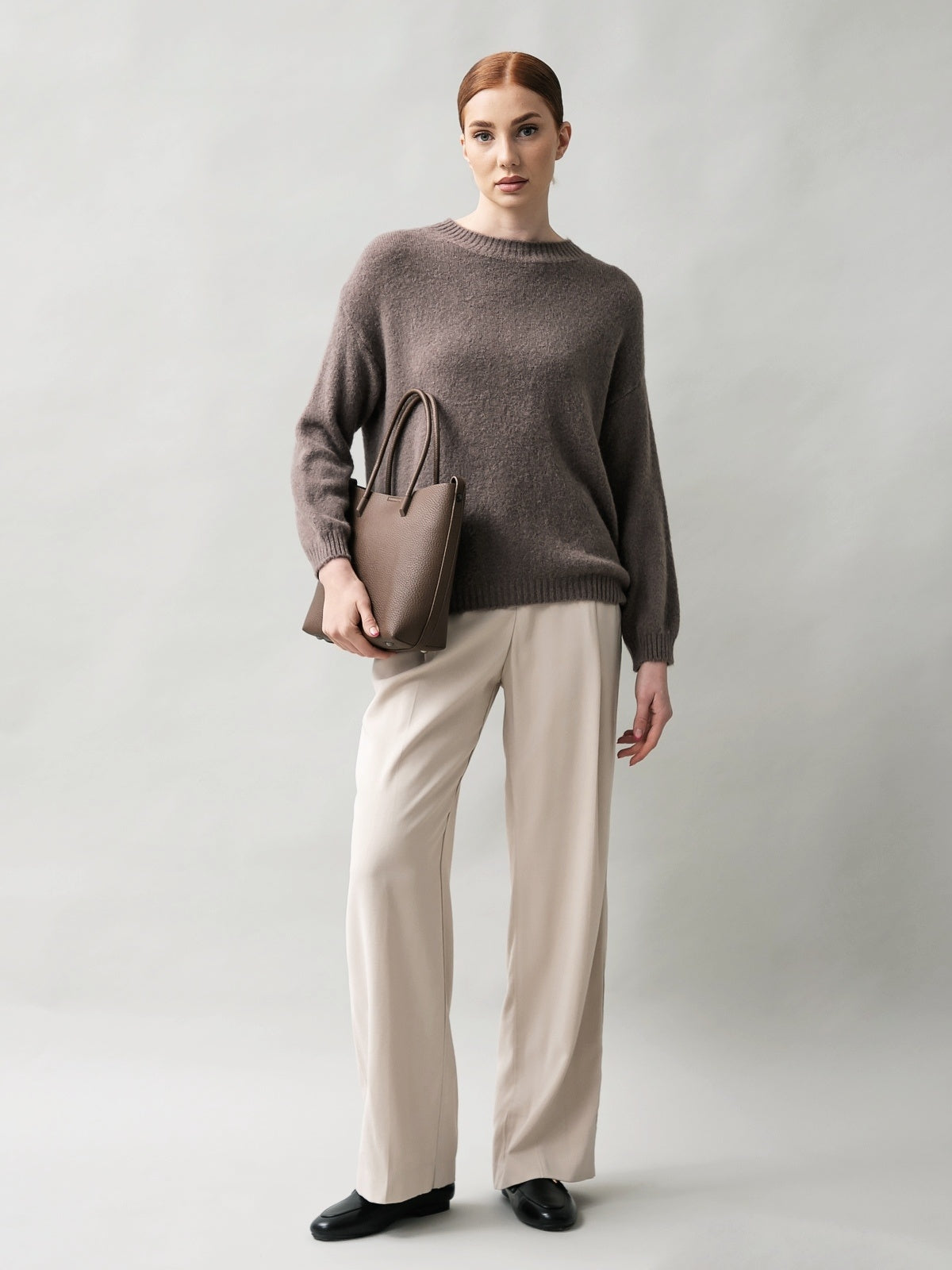 Women's jumper with Baby alpaca wool