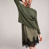 Women's jumper with baby alpaca wool