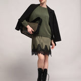 Women's jumper with baby alpaca wool