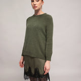 Women's jumper with baby alpaca wool
