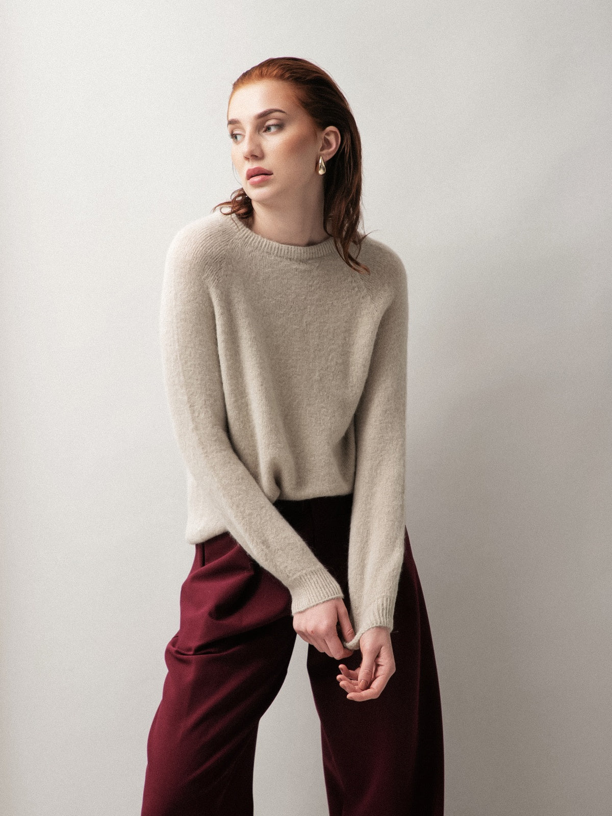 Women's sweater with aplaka wool, Capsule Collection
