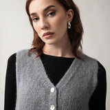 Women's vest with alpaca wool, Capsule Collection